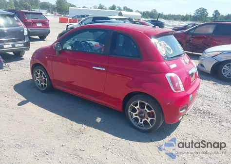 2013 Fiat 500 Sport из США, поврежденный, VIN 3C3CFFBR6DT611190